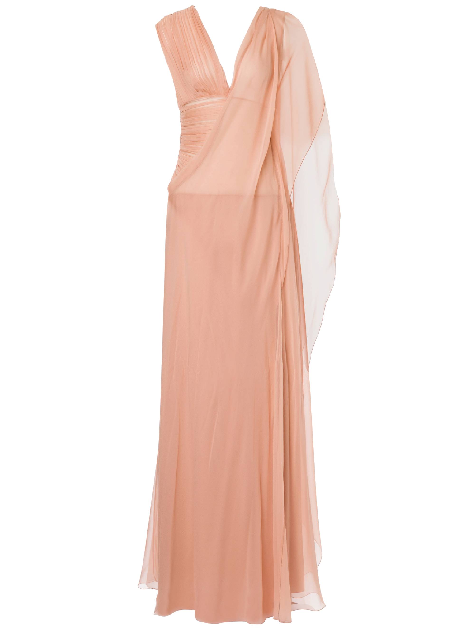 Robe longue en soie - Pink