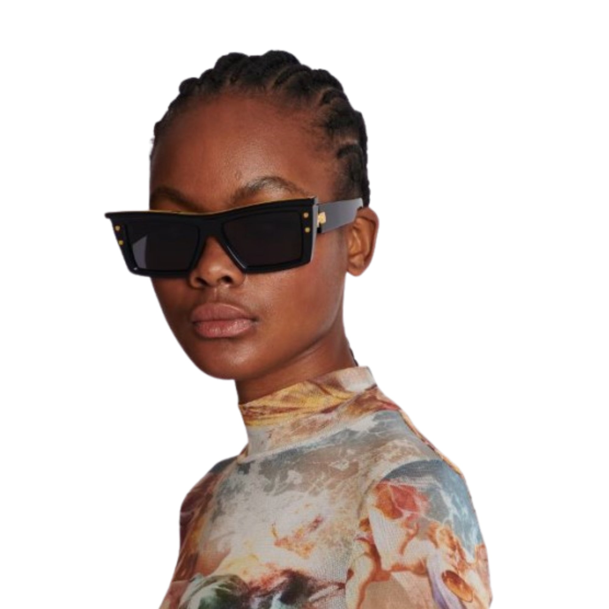 Matte Navy White Gold B VII Lunettes de soleil