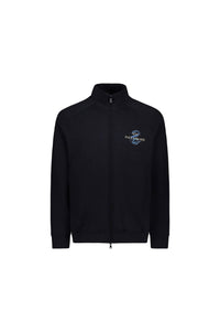 Cardigan with embroidered logo - Blue chequered