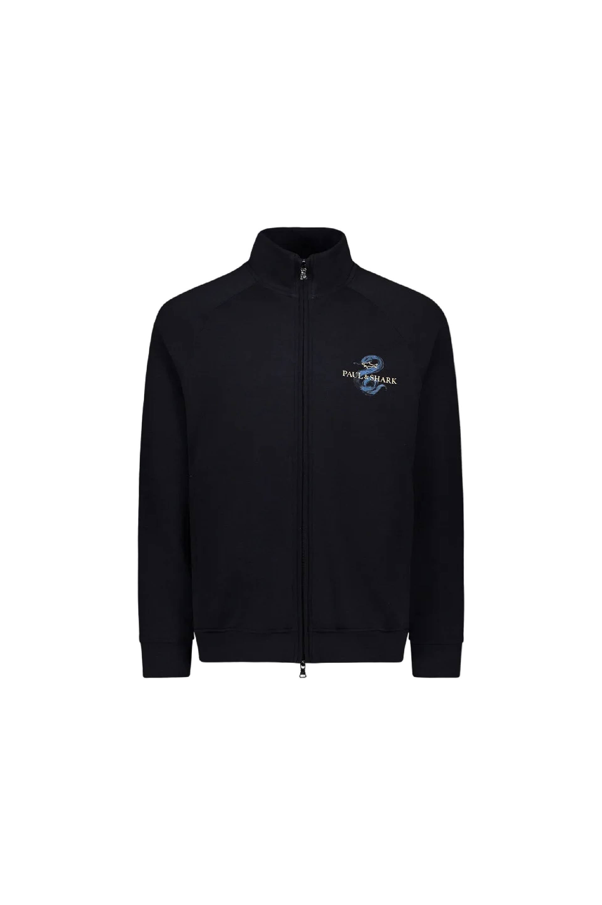 Cardigan with embroidered logo - Blue chequered