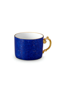 Tasse à thé Lapis en porcelaine & or 24K - Bleu