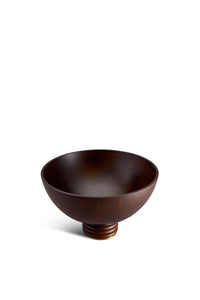 Grande coupe Alhambra en bois - Marron & Or