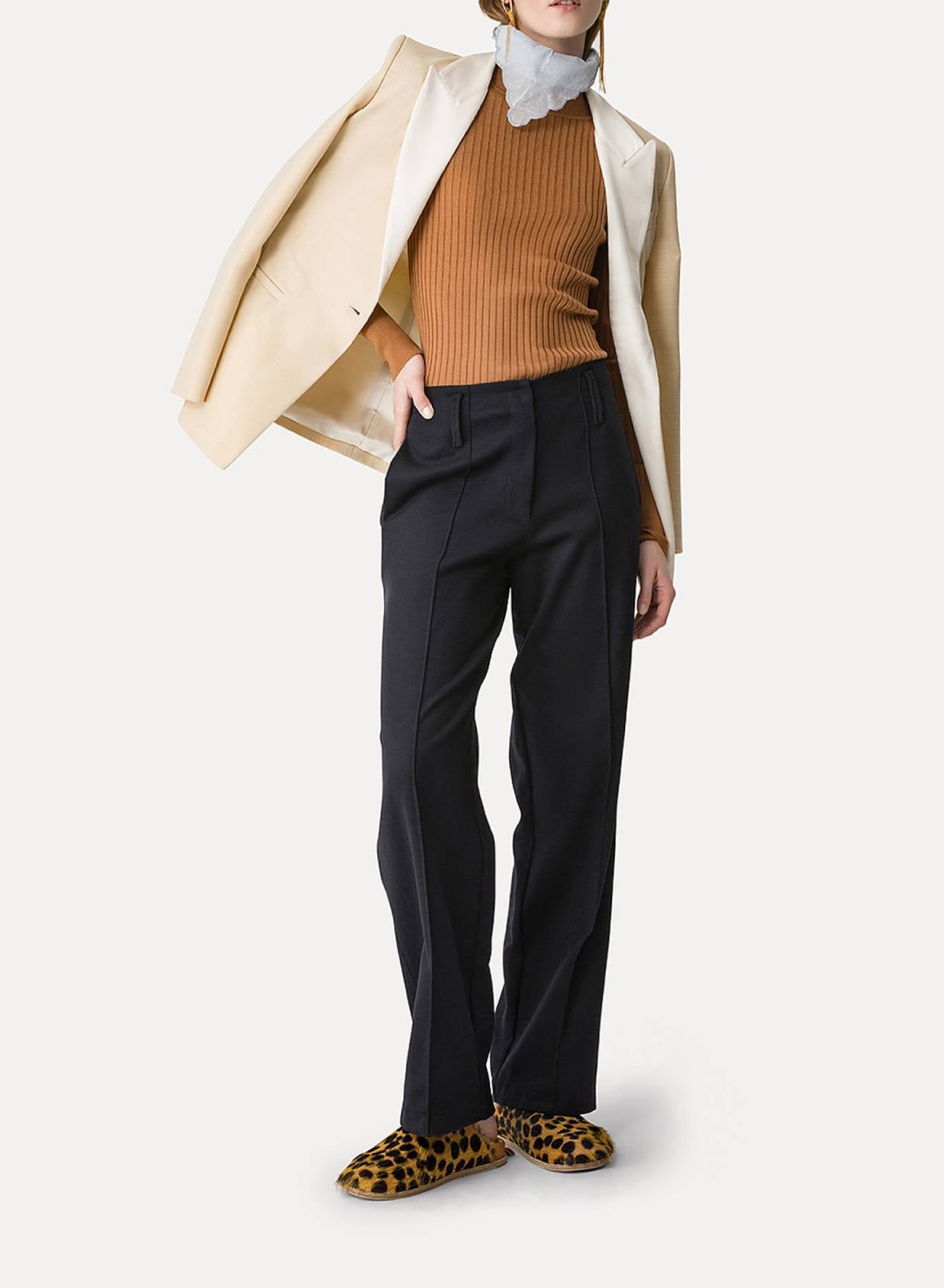 Pull à col roulé en laine - Cannella