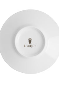 Tasse espresso & soucoupe Lapis en porcelaine & or - Bleu