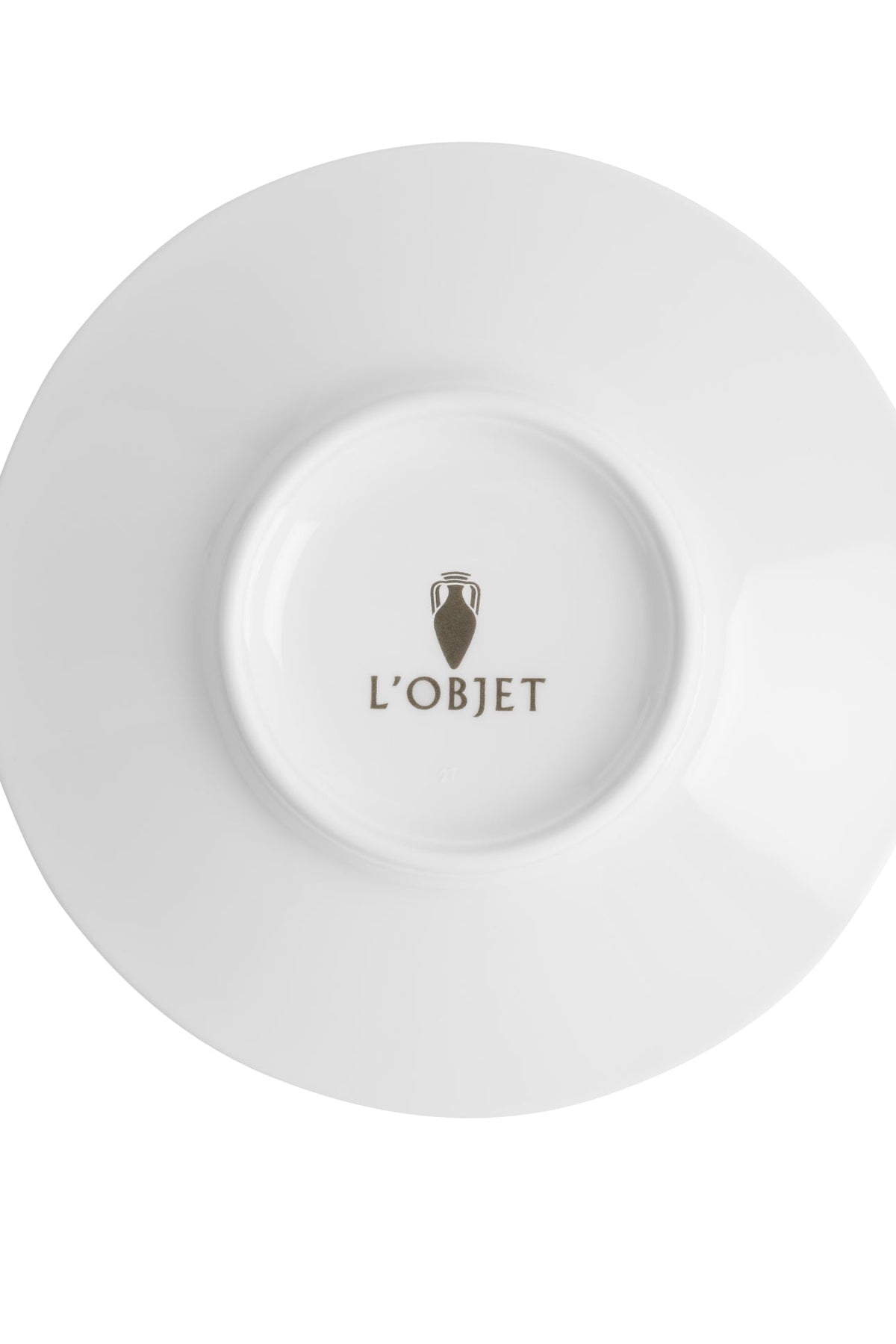 Tasse espresso & soucoupe Lapis en porcelaine & or - Bleu