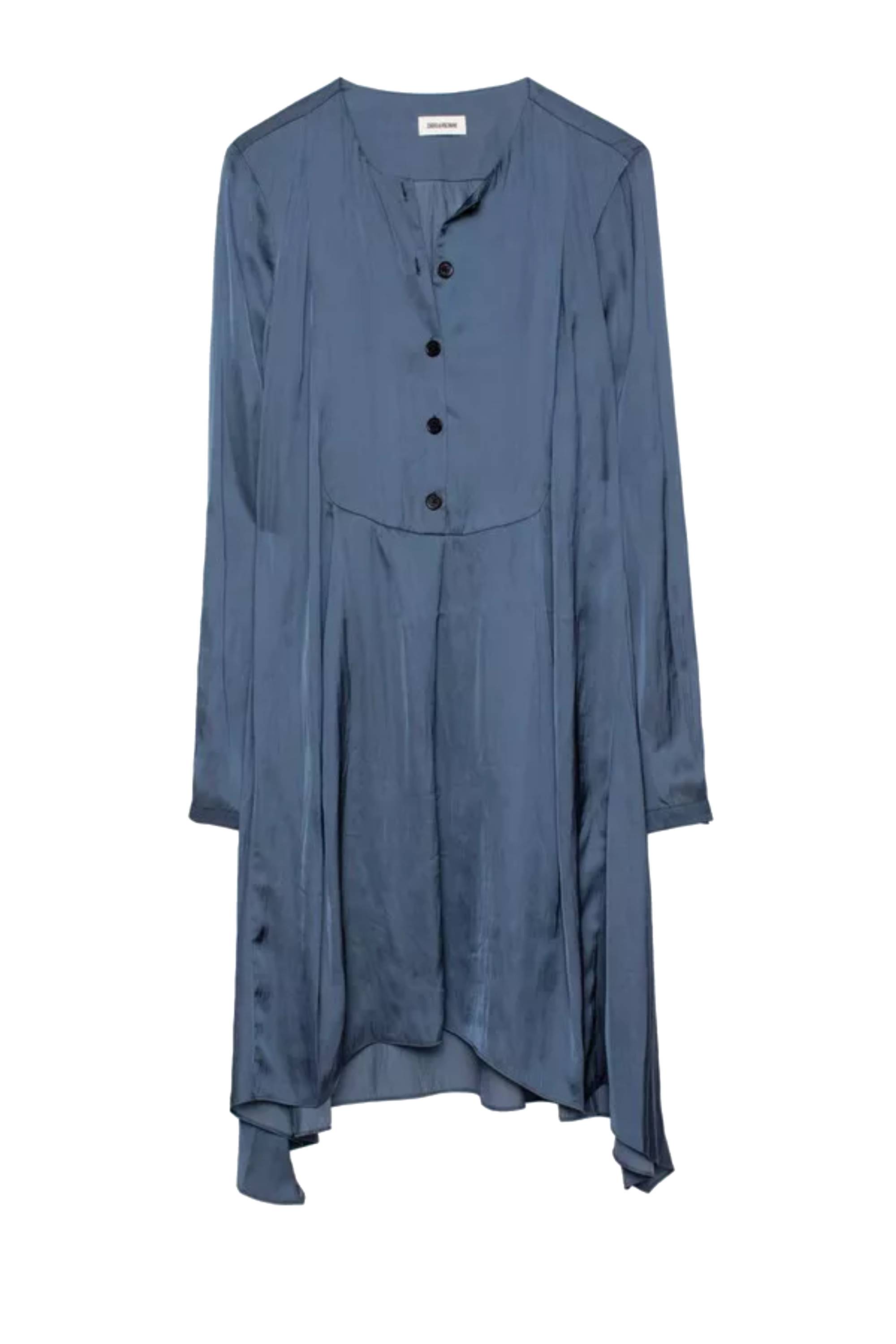 Robe Rheal en satin - Bleu De Gris