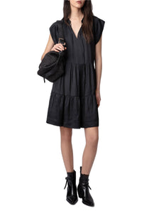 Robe Rito en satin - Noir