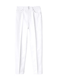 Pantalon fuselé en denim - Coated White
