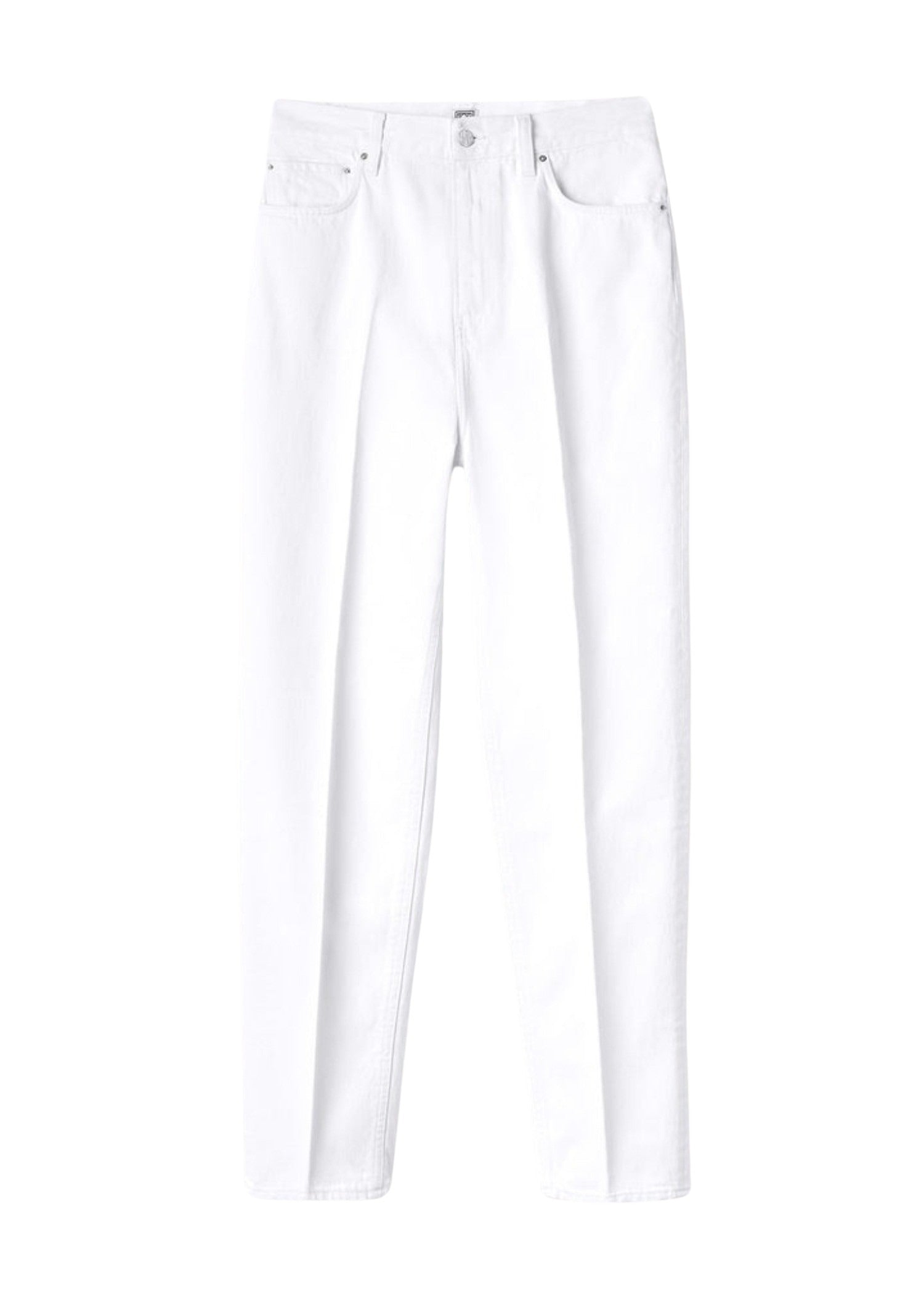 Pantalon fuselé en denim - Coated White