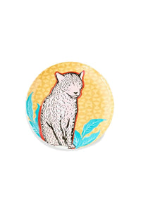 Jacquard dessert plate - Multicolour