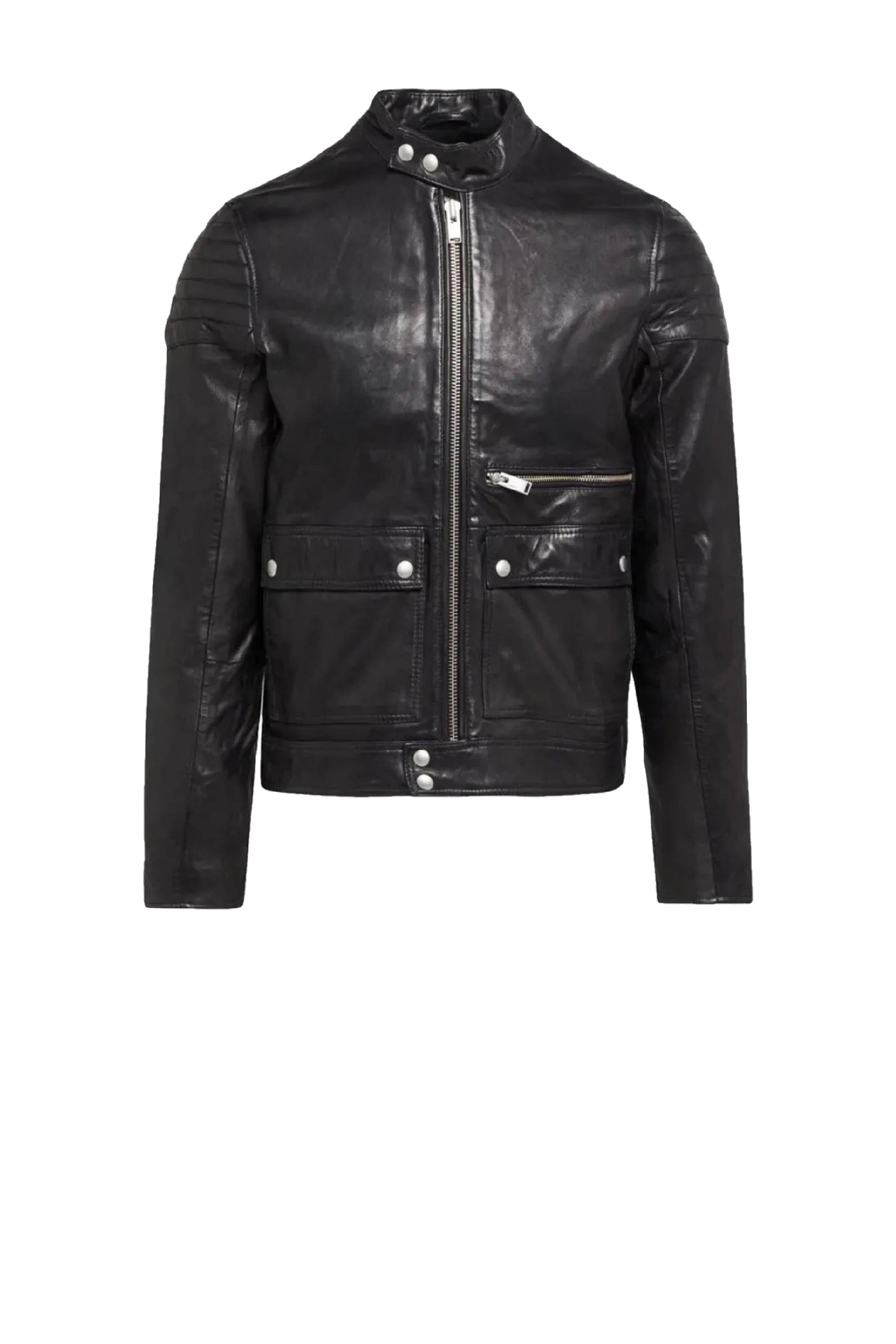 Blouson Leon en cuir - Noir