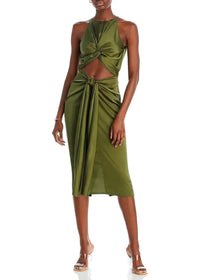 Reni midi dress with cut-outs - Olive