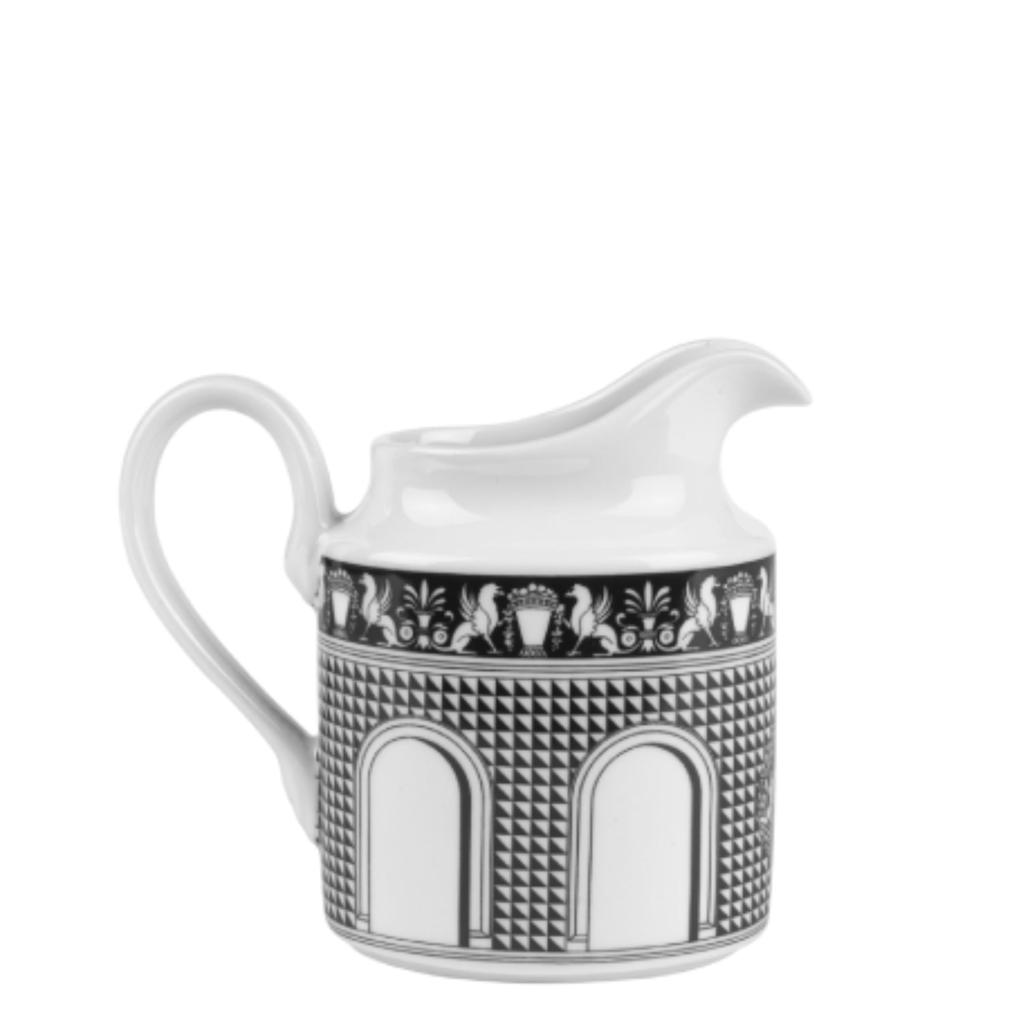 Facciata Quattrocentesca porcelain milk jug - Black & White