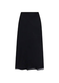 Jupe slip en soie - Black