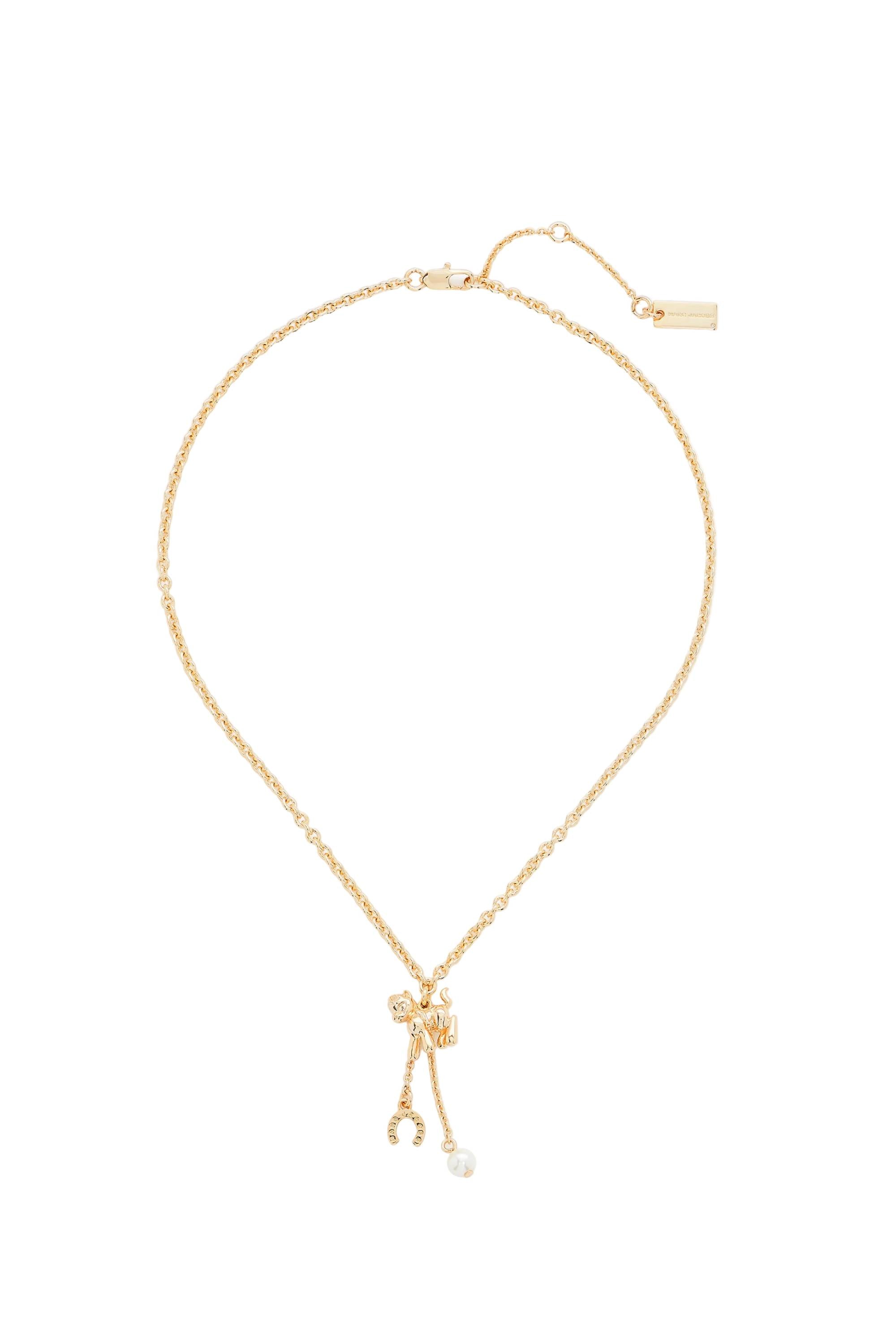 Collier Avec Pendentif Pony en laiton - Gold