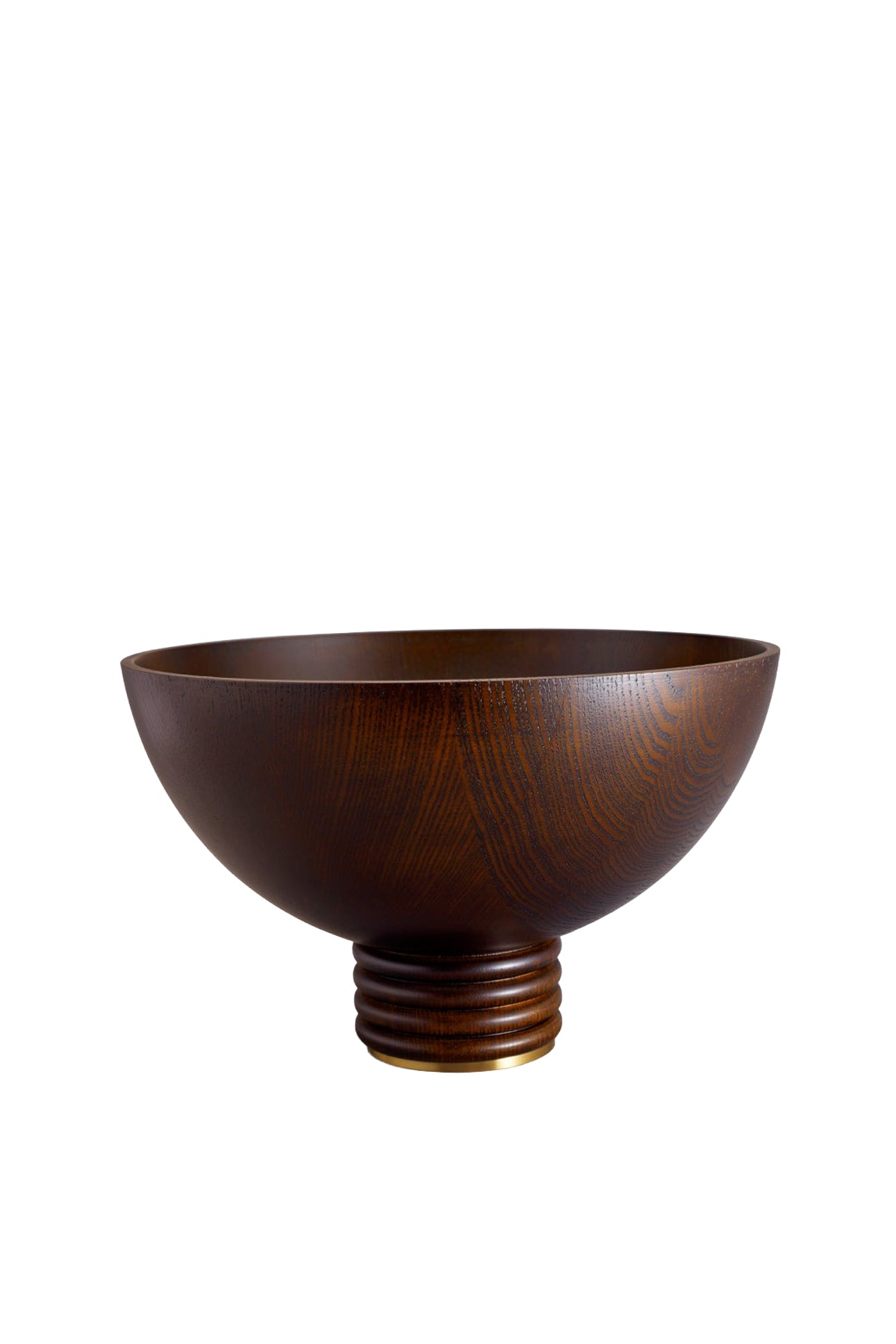 Grande coupe Alhambra en bois - Marron & Or