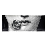 Tema e Variazioni tray no. 137 in porcelain - Black & White