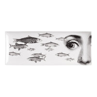 Tema e Variazioni tray no. 392 in porcelain - Black & White