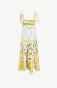 Robe midi Sicily Richelieu - Blanc