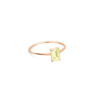 mini cocktail lemon quartz ring