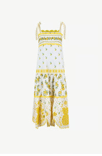 Robe midi Sicily Richelieu - Blanc