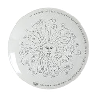 Assiette Solitario en porcelaine - Noir & Blanc