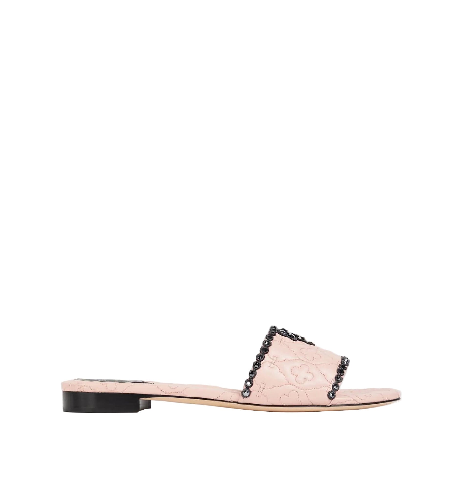Sandales plates Victoria à strass en cuir - Cipria