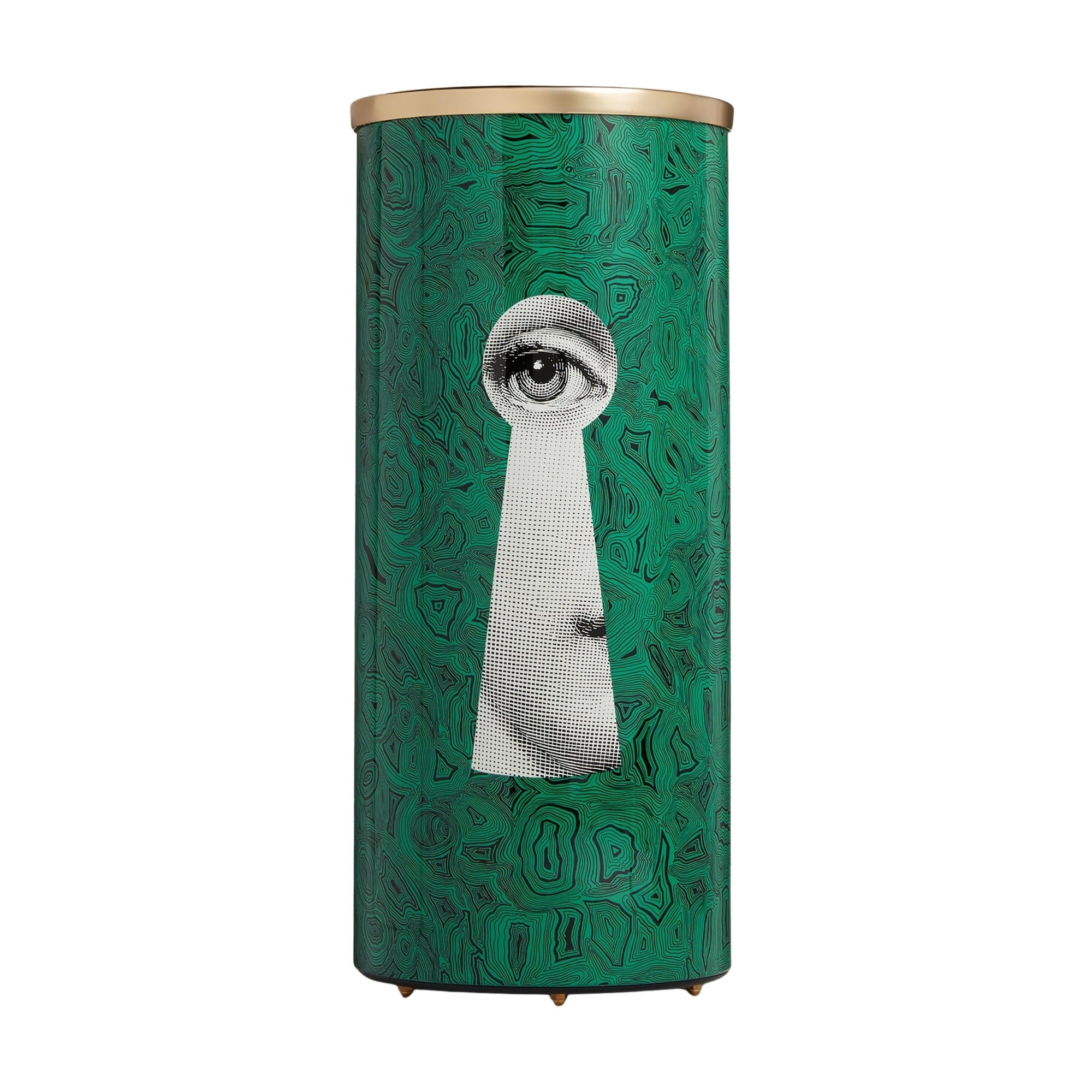 Umbrella stand Serratura su malachite - Green
