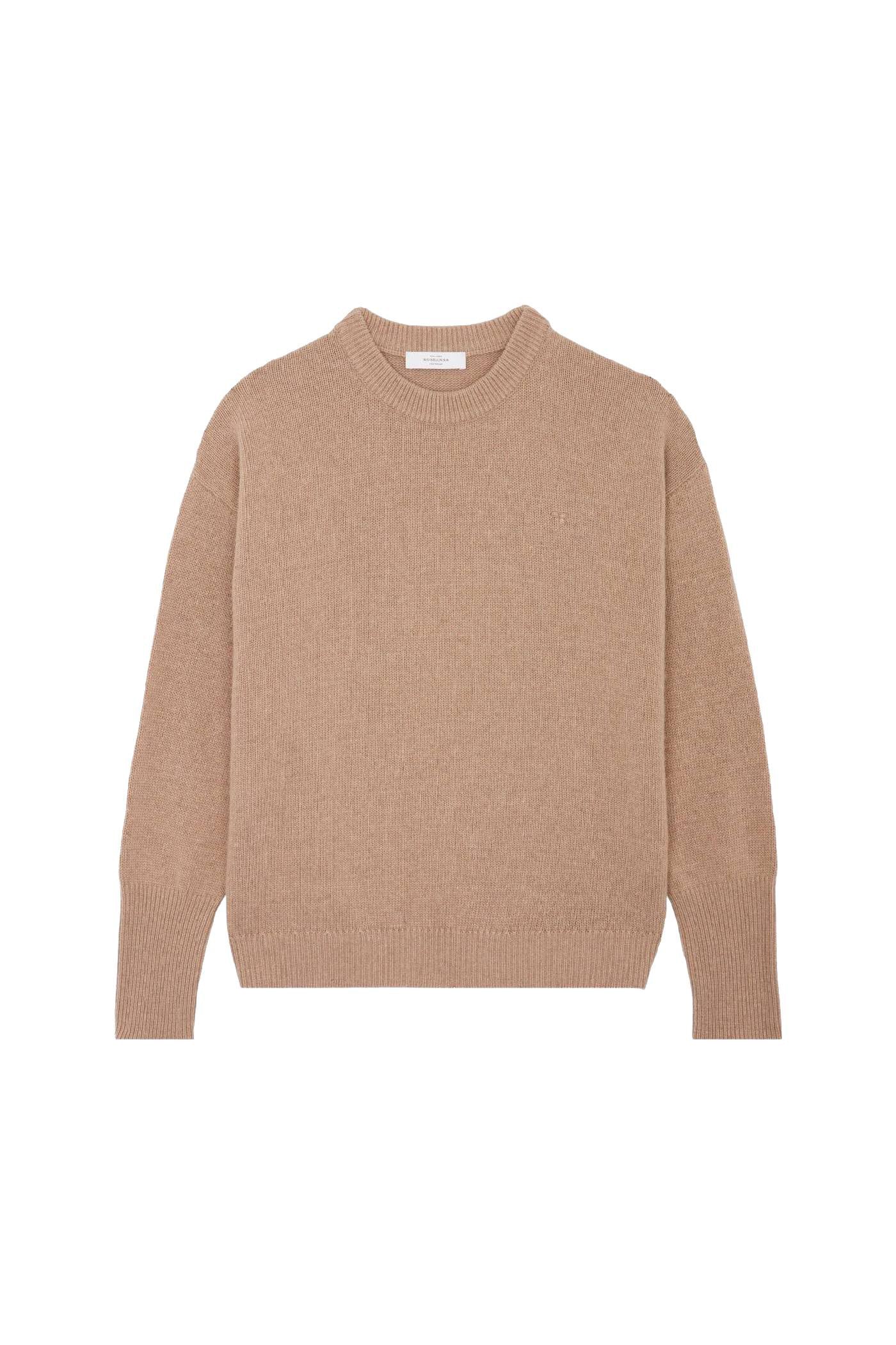 Pull Darius classique en laine - Beige
