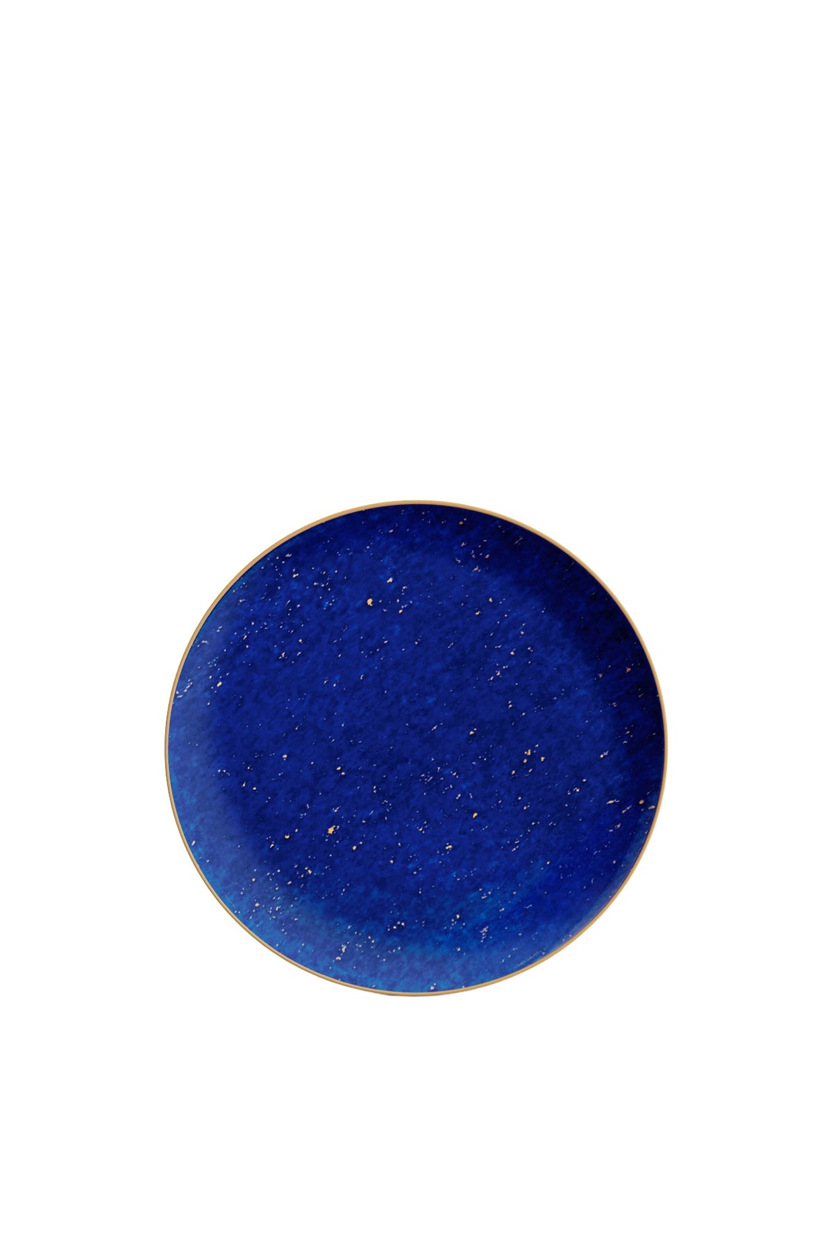 Set de 4 assiettes à dessert Lapis en porcelaine - Bleu