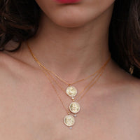 Collier Talisman Porte-bonheur Lune - Plaqué Or