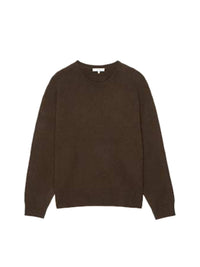 F25   THE CASHMERE BRUSHED SWEATERCOFFEE