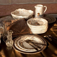 Set de 4 Assiettes à dessert Braque Sologne - Marron