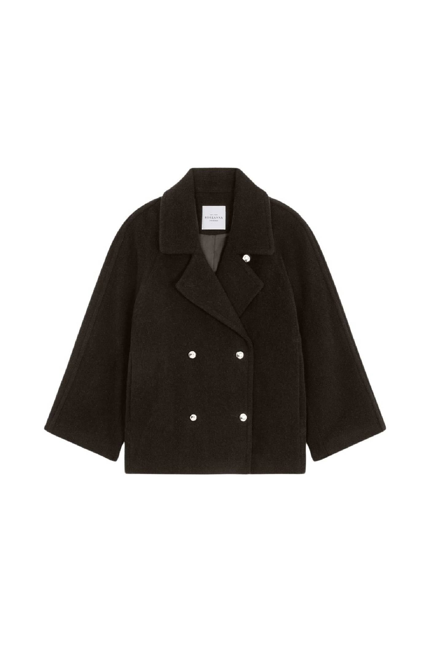 Manteau Driver en laine - Chocolat