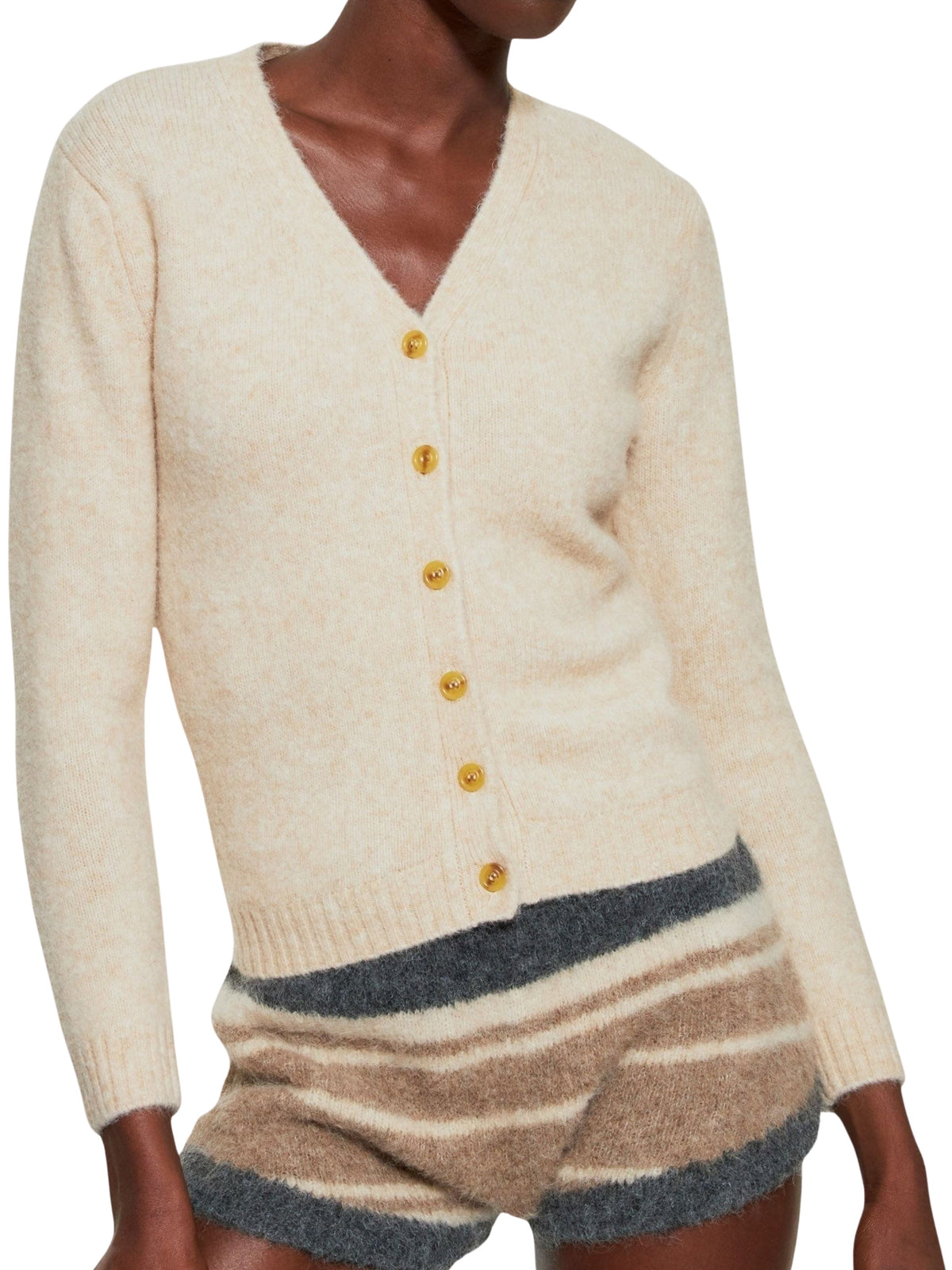 Gilet en maille Tiba - Beige