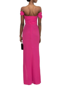 Robe longue bustier fendue - Purple