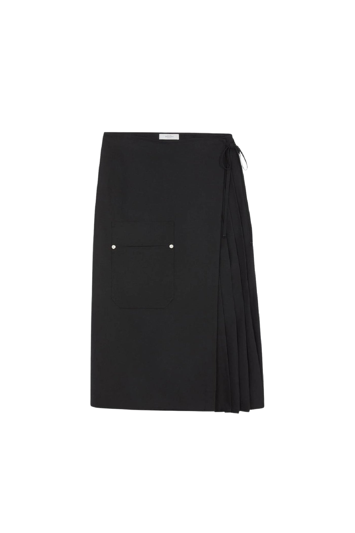 Vivi straight midi skirt in wool blend - Charcoal