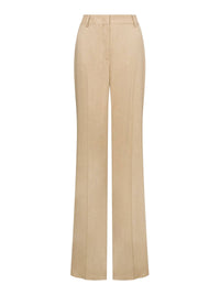 Pantalon large en lin - Beige