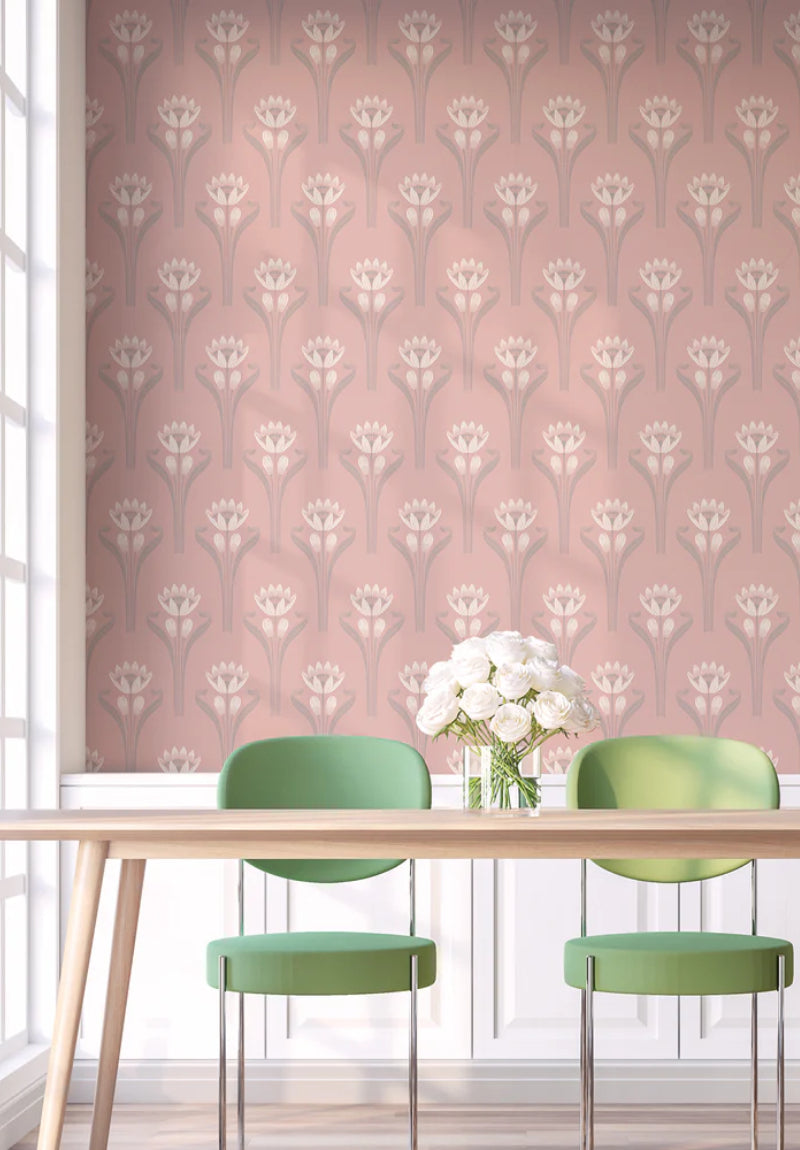 Rouleau Tulipes - Rose