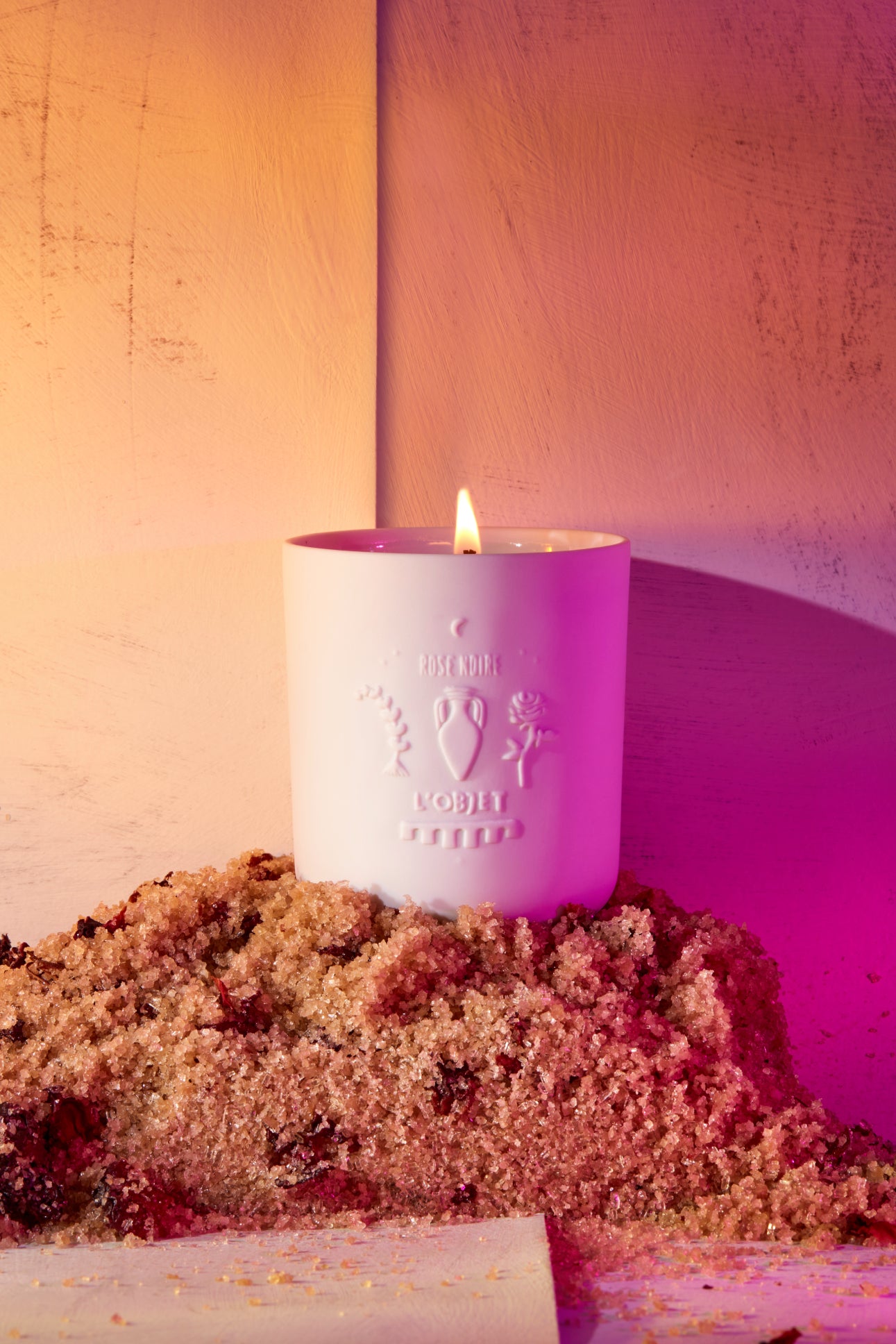 Bougie Apothecary en porcelaine - Rose Noire