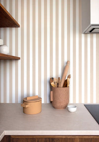Rouleau Rayures - Beige & rose