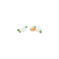 Boucles d'oreilles Capri Ceramica en Or rose 18K & Grenat tsavorite et Céramique