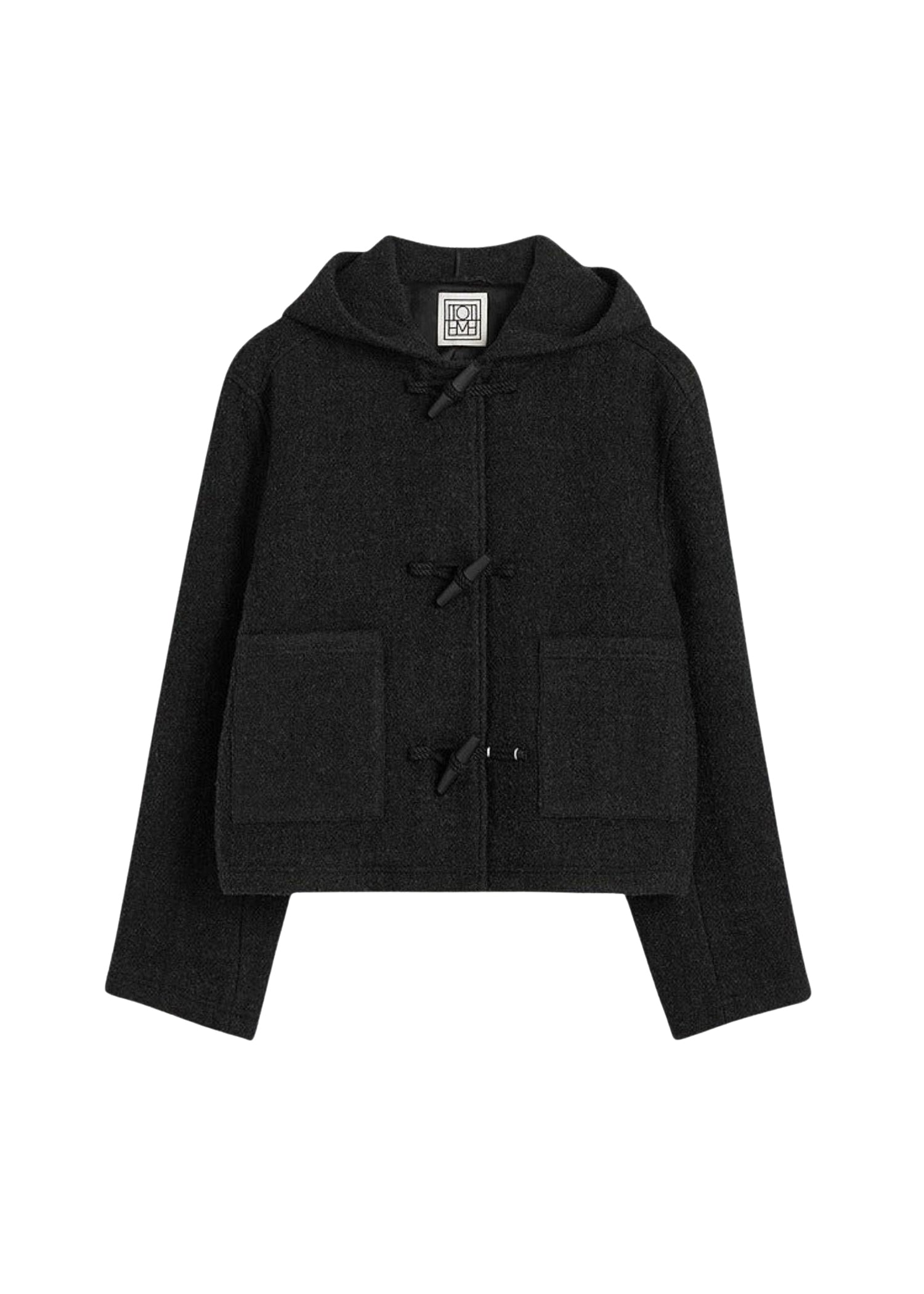 Veste courte en feutre de laine - Dark Grey Melange
