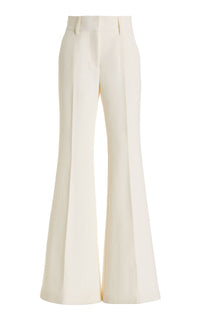 Rhein Pant en ivoire evening laine soie