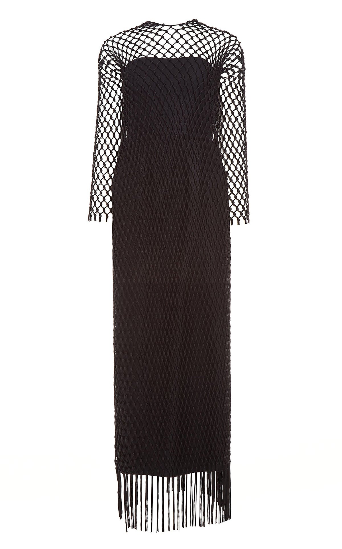 Barnett Dress W/ Silk Mac en noir structured cady