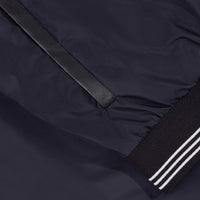 Bomber à bordures rayées et poches - Bleu