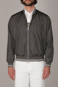 Bomber à col montant - Gris