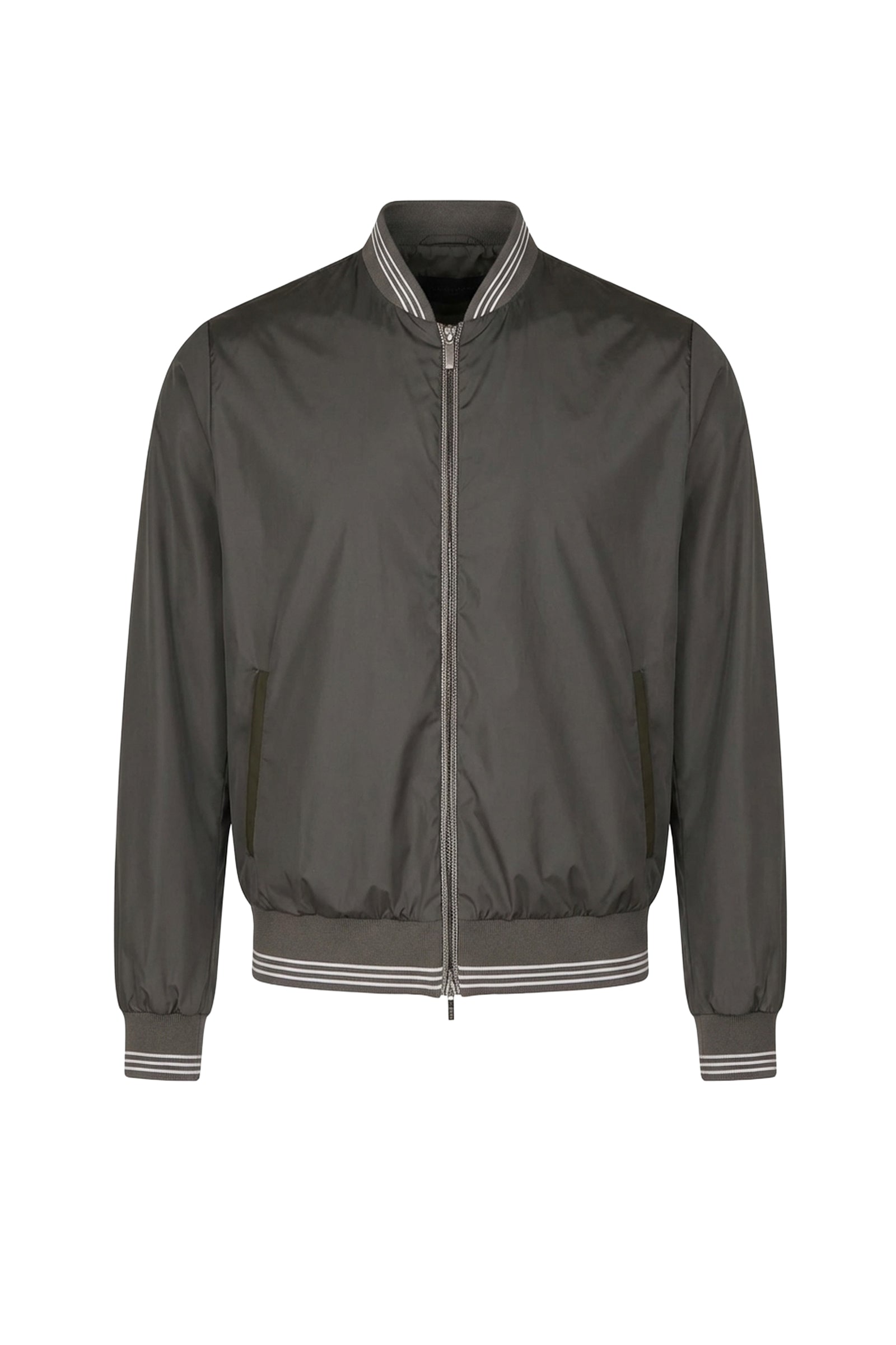 Bomber à col montant - Gris