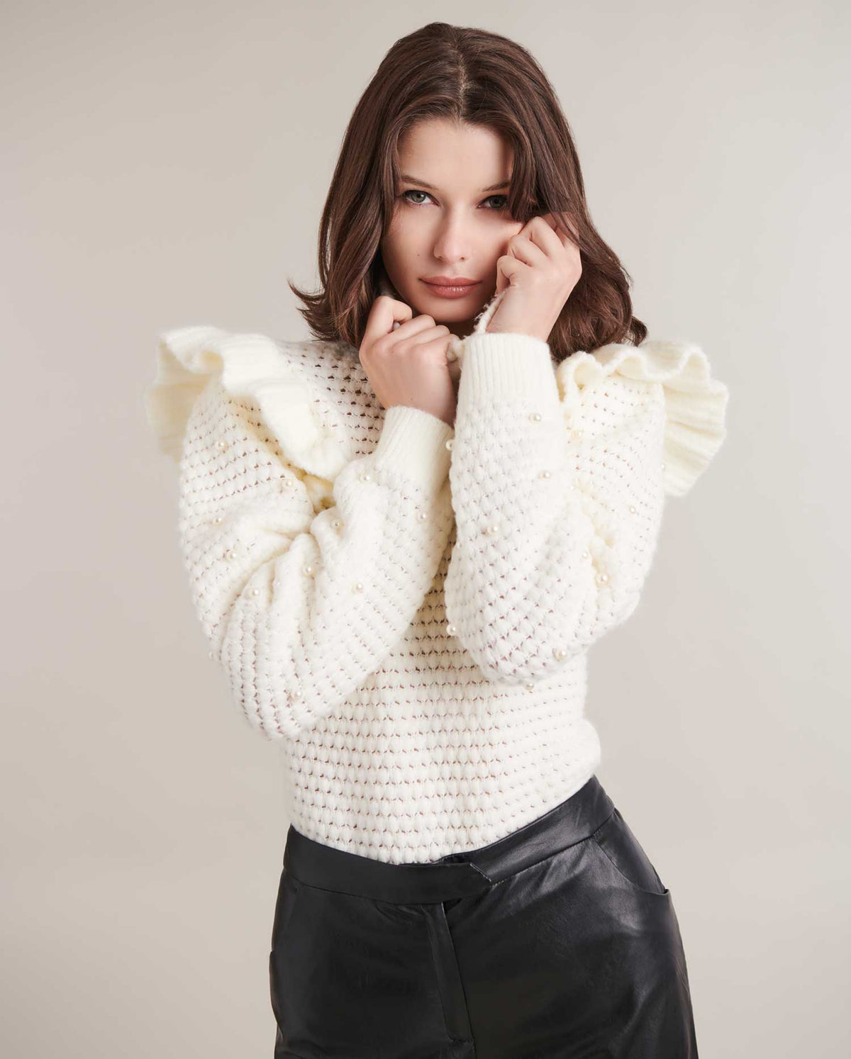 Moon White / Pullover Odette
