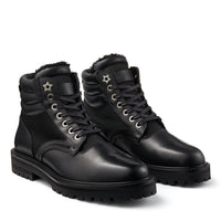 Bottes Odin en cuir à mouton retourné - Black Intense